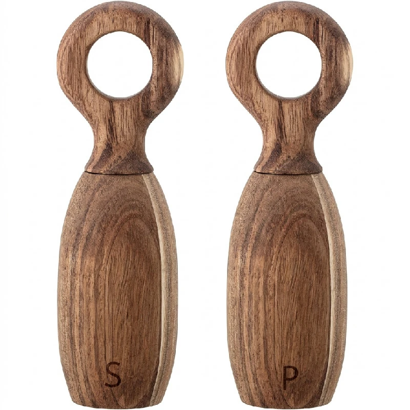 Martim Salz- & Pfeffermühle, Natur, Akazie, 2er-Set 40129675 by Bloomingville color Svart