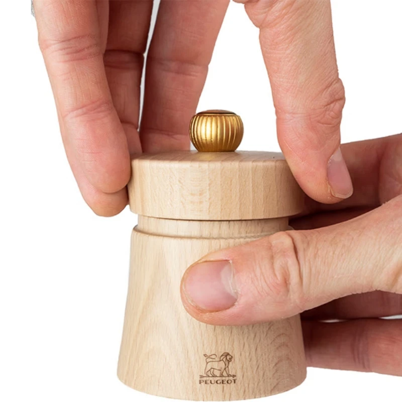 Peugeot Baya Salzmühle Holz Natur 8 cm 27889 by Peugeot color Olivträ