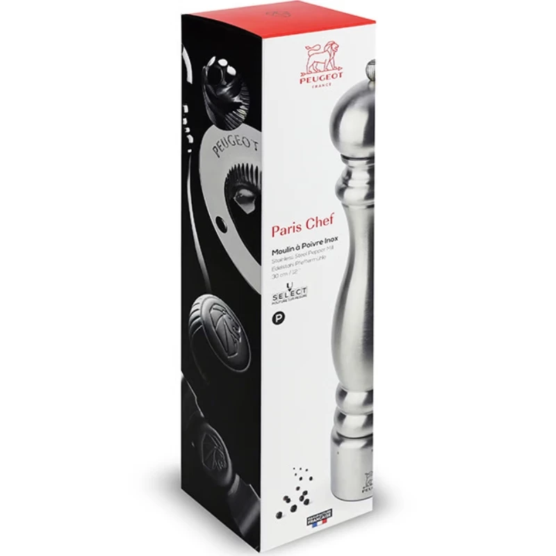 Peugeot Paris Pfeffermühle u'Select Edelstahl, 30 cm 32517 by Peugeot color Svart