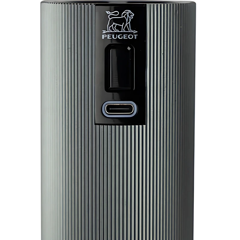 Peugeot Line Elektrische Pfeffermühle Aluminium Carbon 15 cm 43148 by Peugeot color Svart