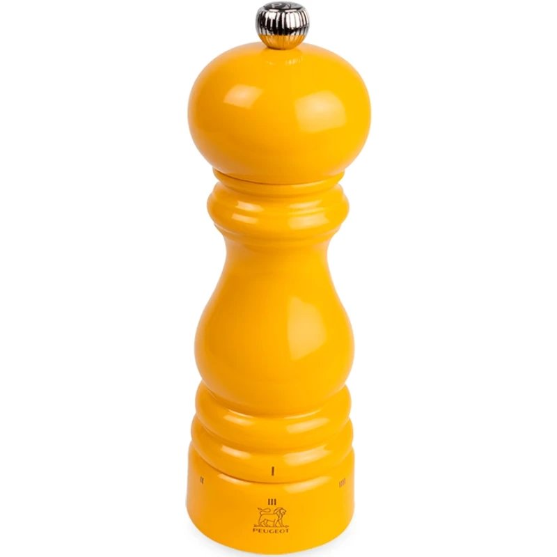 Peugeot Paris Pfeffermühle Safrangelb Holz u'Select 18 cm 43551 by Peugeot color Svart
