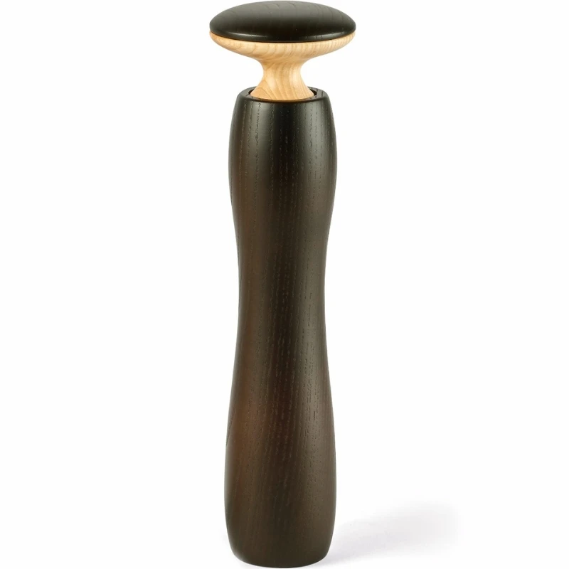 HERCULES Keramik-Gewürzmühle, Medium, Dunkle Esche, 28,5 cm, Ø 7,5 cm LESPTL by Legnoart color Svart