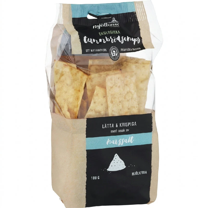 Bio Dünnbrot-Chips Meersalz 100g 14011 by Deli Drengene color Svart