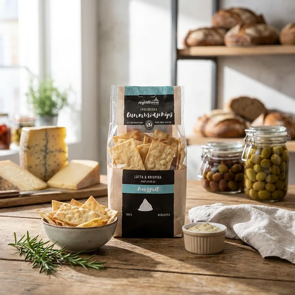 Bio Dünnbrot-Chips Meersalz 100g 14011 by Deli Drengene color Svart