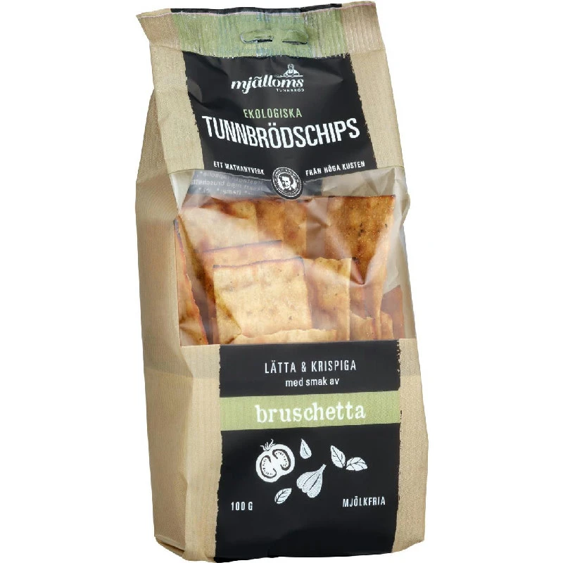 Bio Dünnbrotchips Bruschetta 100g 14031 by Deli Drengene color Svart