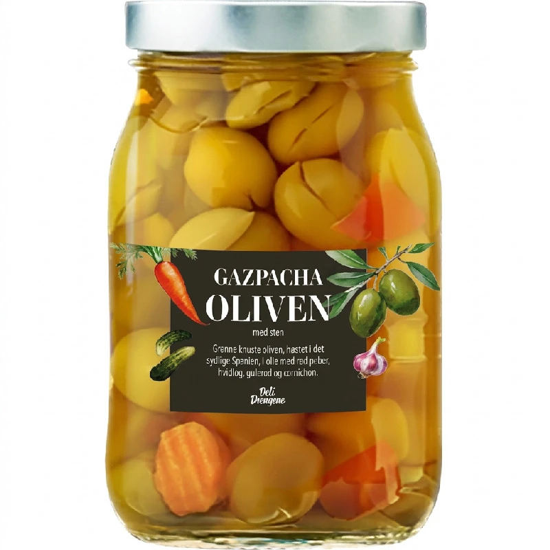 Manzanilla Oliven Ganze 750 ml 2151 by Deli Drengene color Svart