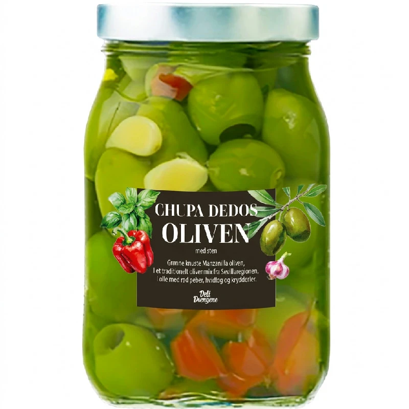 Hojiblanca Oliven Ganz 750 ml 2152 by Deli Drengene color Svart