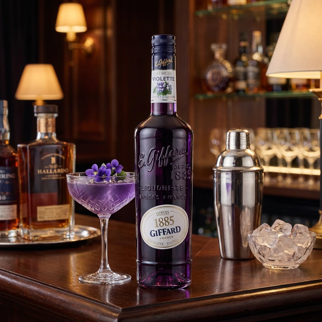 Giffard Liqueur Creme de Violette FL 70 63280 by GIFFARD color Svart