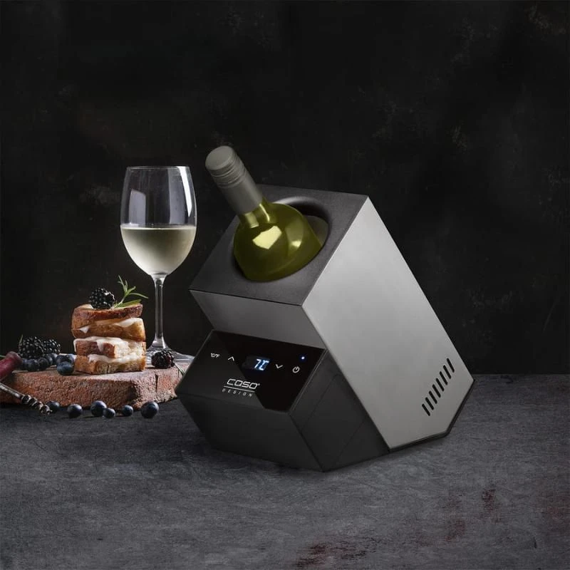 Caso WineCase Deluxe Flaschenkühler mit Akku Ø 9 cm CS616 by CASO color Svart