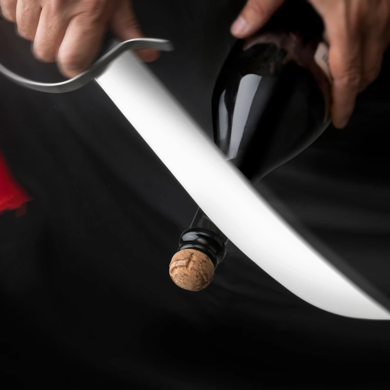 Champagnersäbel aus Edelstahl CSABRE1 by Barprofessional color Svart