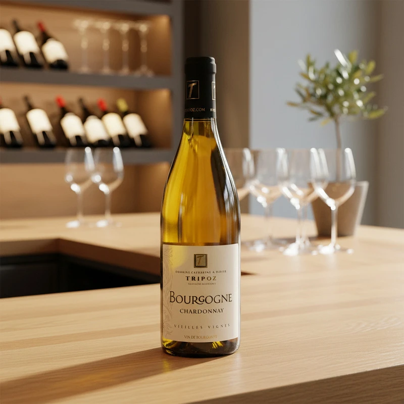 Chardonnay Bourgogne 2024 0,75 L – Domaine Tripoz 24050 by Domaine Tripoz color Svart