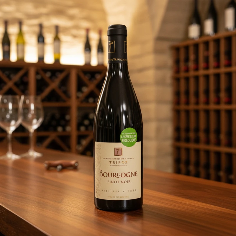 Pinot Noir Bourgogne 2023 0,75 L – Domaine Tripoz 24051 by Domaine Tripoz color Svart