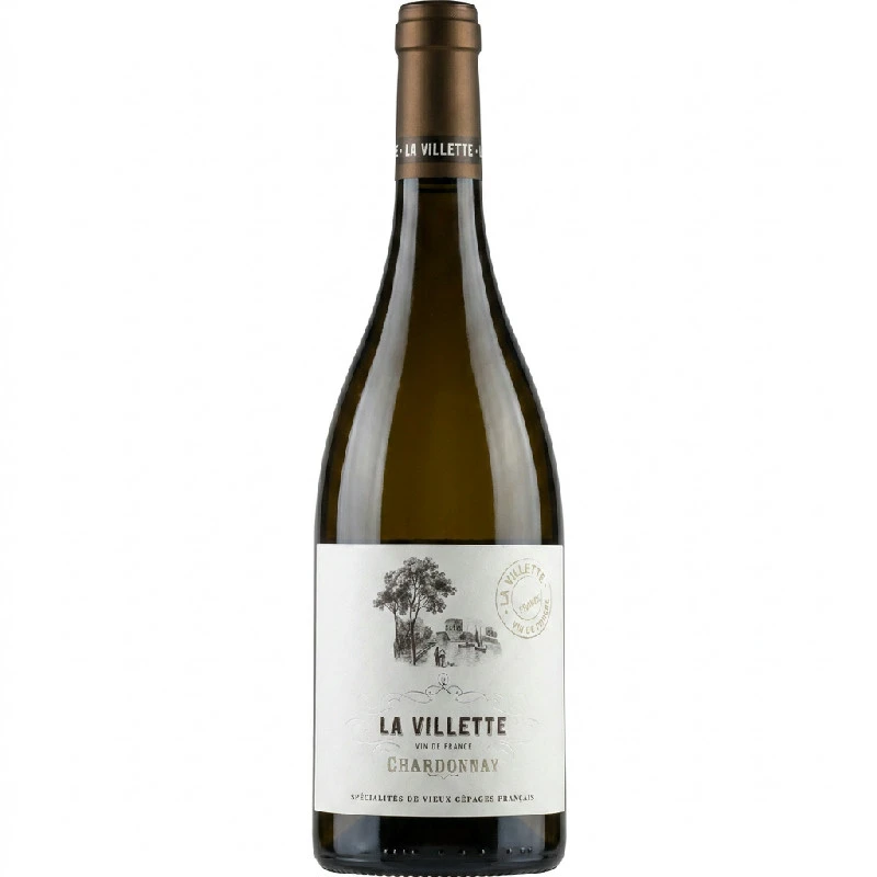 Chardonnay VDF 0,75 L – La Villette 24671 by La Villette color Svart
