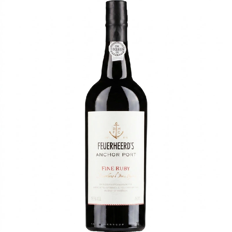 Portwein Fine Ruby 0,75 L – Feuerheerds 25069 by Feuerheerds color Svart