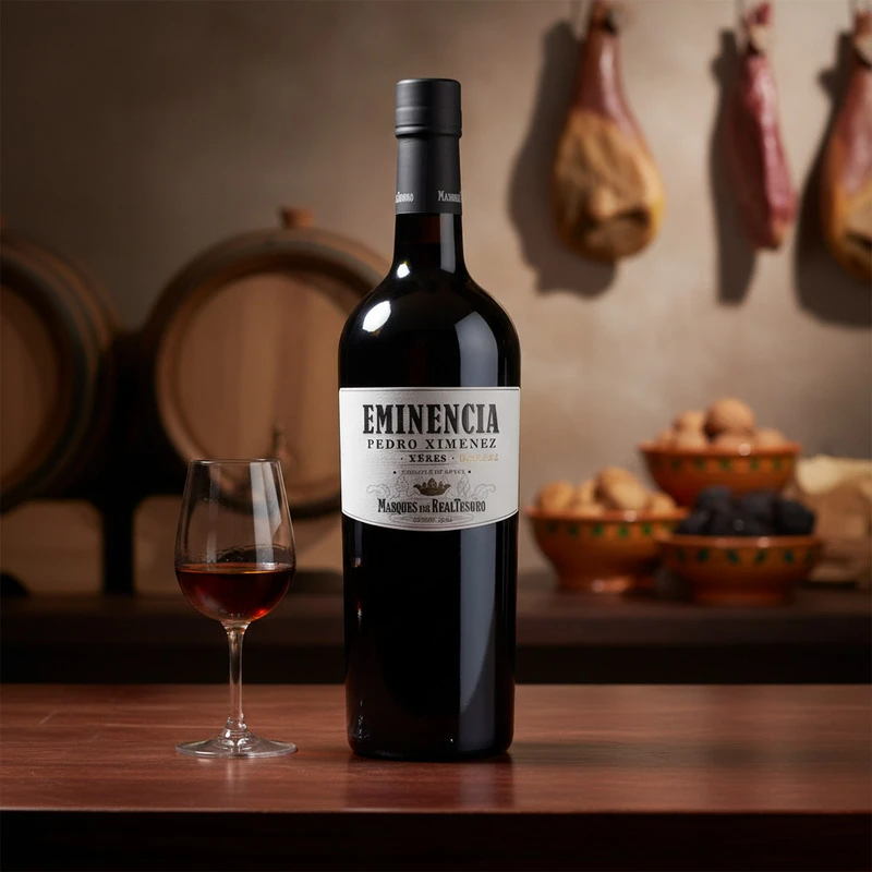Sherry Pedro Ximenez 17 % 0,75 L – Eminencia 25085 by Eminencia color Svart