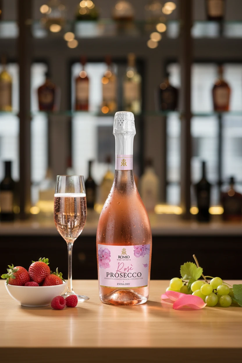 Prosecco Rosé DOC 0,75 L – Romio 25101 by Romio color Svart