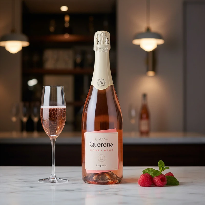 Cava Rosé Brut 0,75 L – Querena 25124 by Querena color Svart