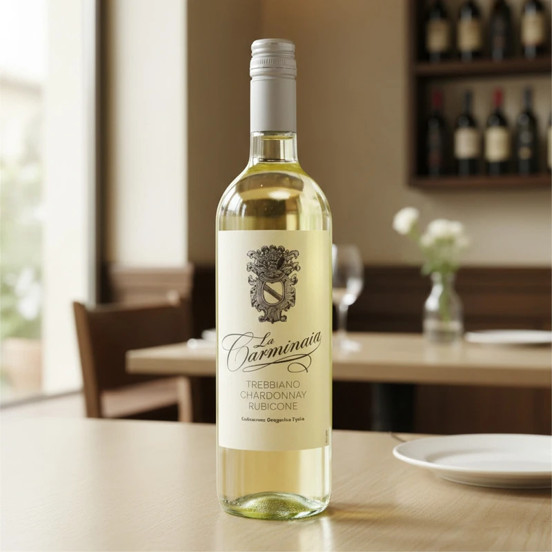 Trebbiano Chardonnay 0,75 L – La Carminaia 25132 by La Carminaia color Svart