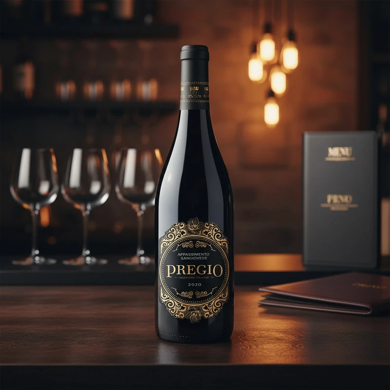 Sangiovese Appassimento 0,75 L – Pregio 25135 by Pregio color Svart