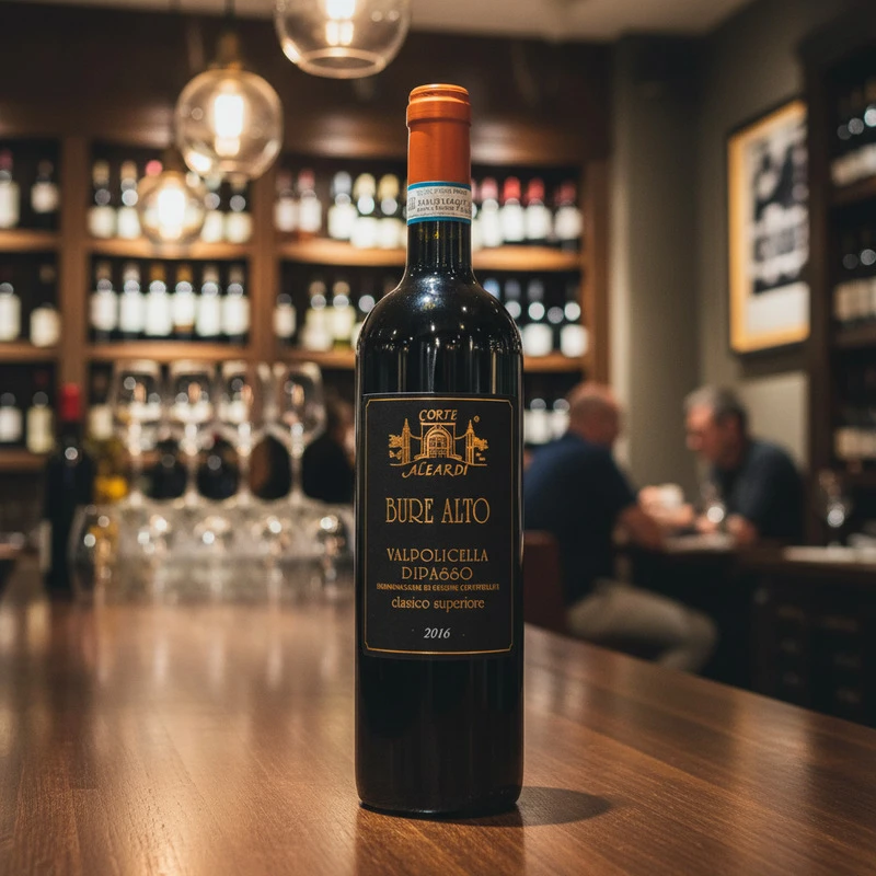 Valpolicella Ripasso Bure Alto DOC 0,75 L – Corte Aleardi 25290 by Corte Aleardi color Svart