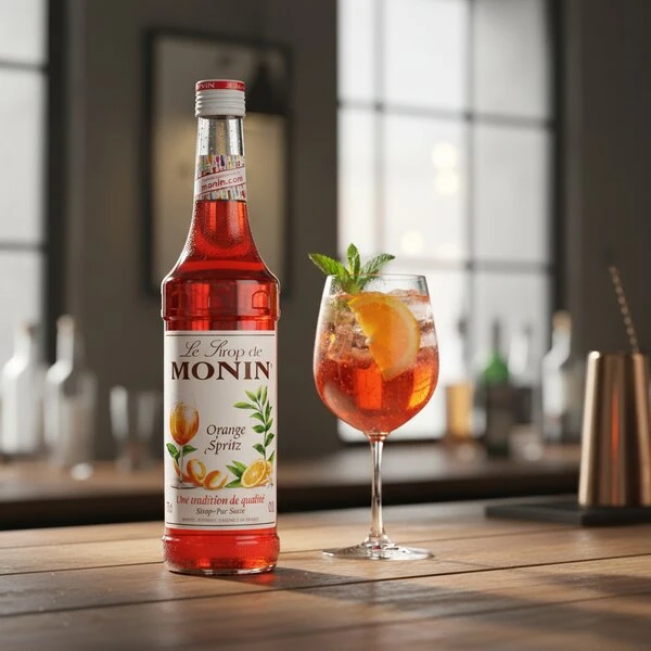 Monin Sirup Orange Spritz FL 70 61268 by MONIN color Svart