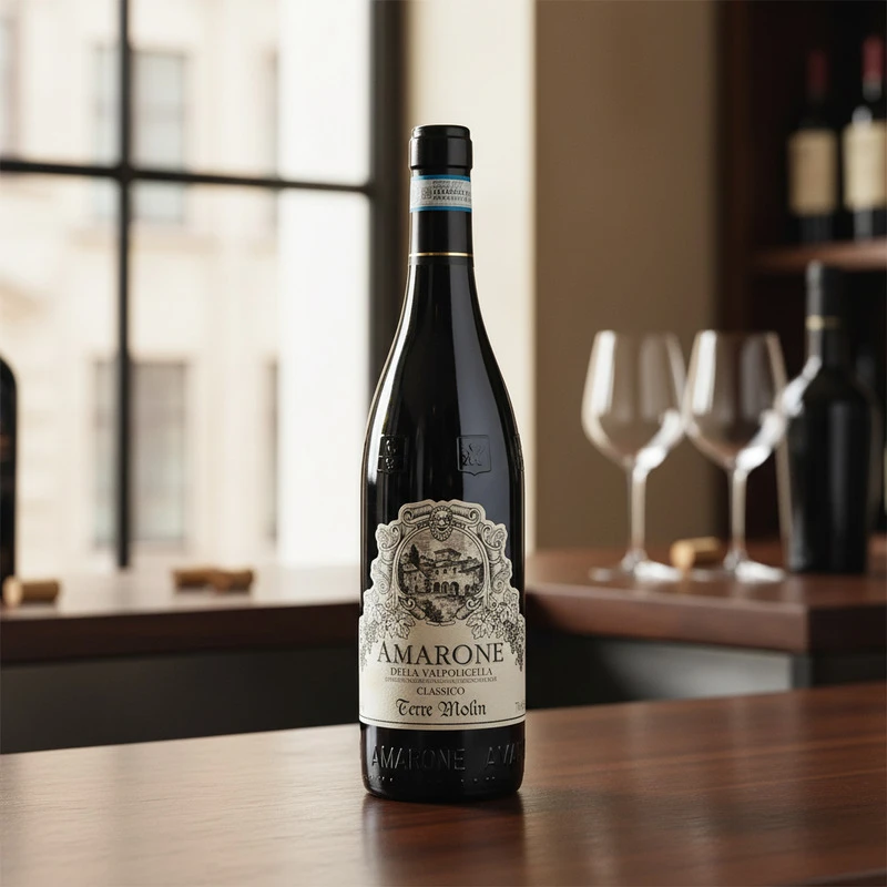 Amarone della Valpolicella DOCG 0,75 L – Terre Molin 25375 by Terre Molin color Svart