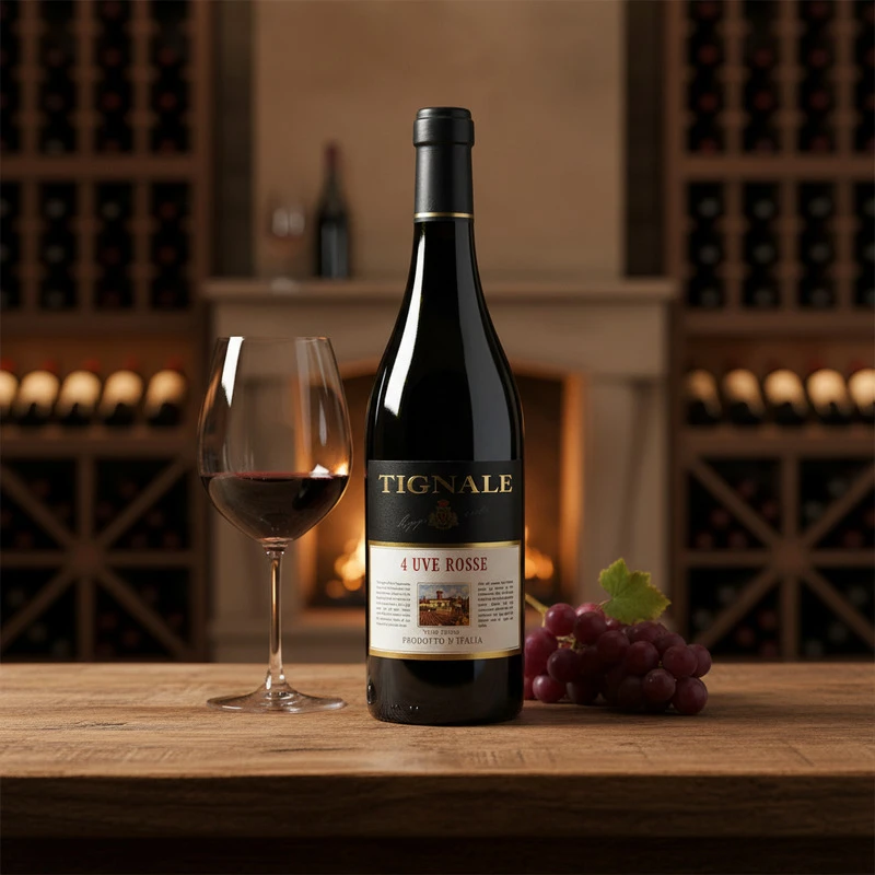 Tignale 4 Uve Rosse Rotwein 0,75 L 25380 by Tignale color Svart