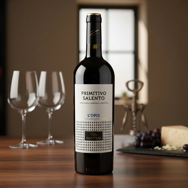 Primitivo del Salento IGT L’Opis 2023 0,75 L – Cantolio 25400 by Cantolio color Svart
