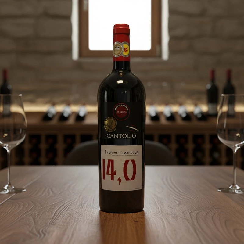 Primitivo di Manduria DOP Terra 14 % 0,75 L – Cantolio 25408 by Cantolio color Svart
