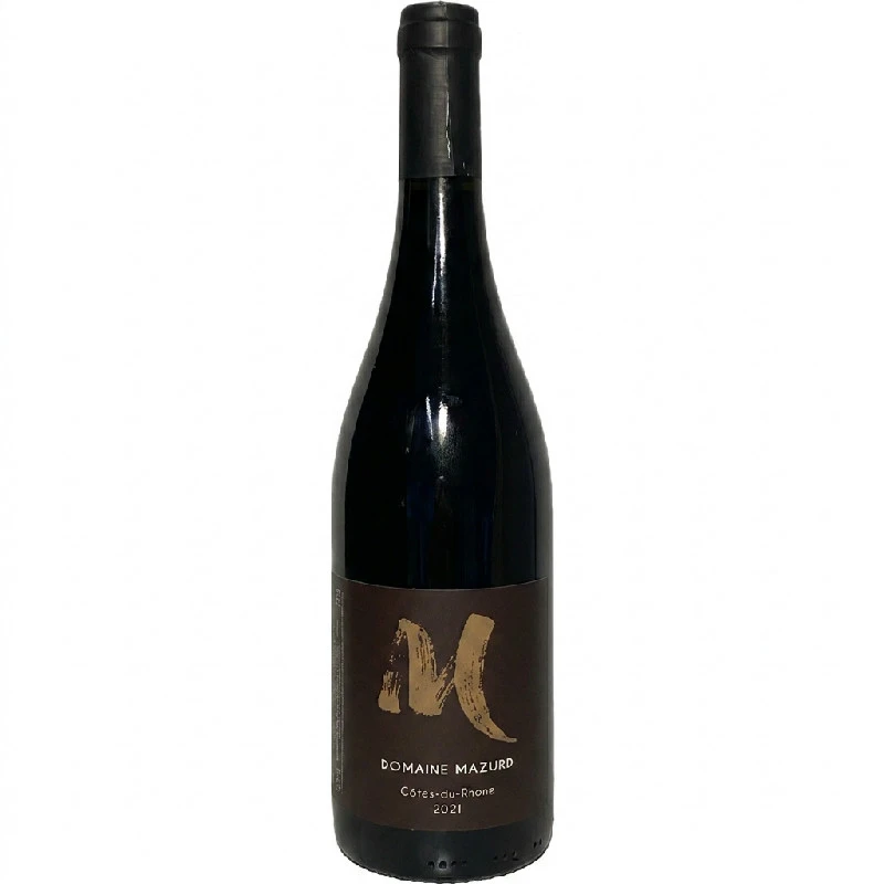 Côtes du Rhône 0,75 L – Domaine Mazurd 25902 by Domaine Mazurd color Svart