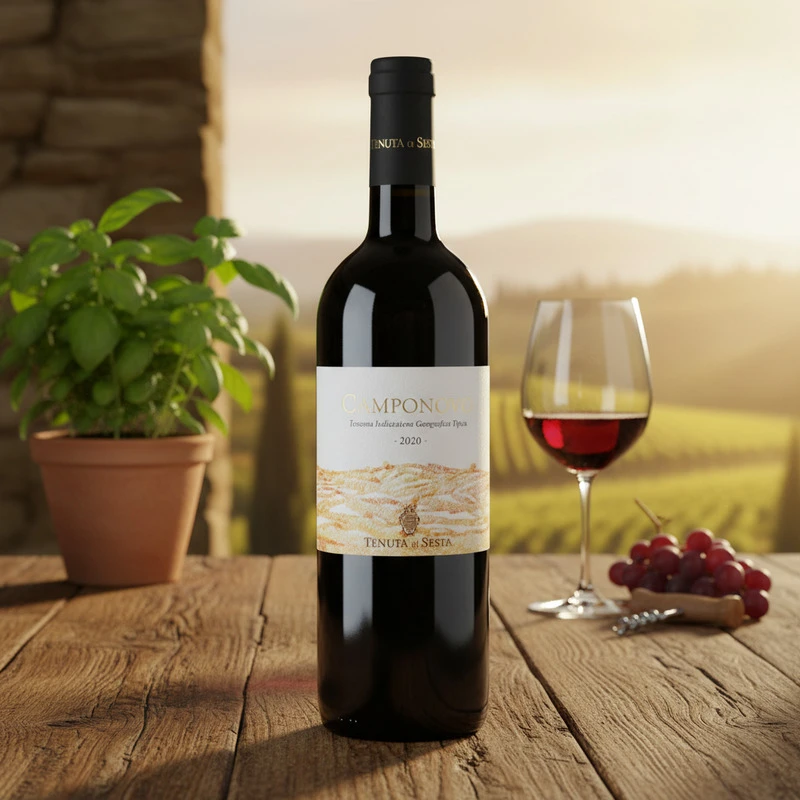 Camponovo Rosso Toscana IGT 2023 0,75 L – Tenuta di Sesta 26011 by Tenuta di Sesta color Svart