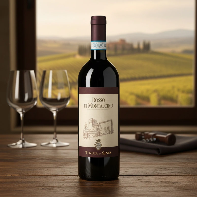 Rosso di Montalcino DOC 0,75 L – Tenuta di Sesta 26018 by Tenuta di Sesta color Svart