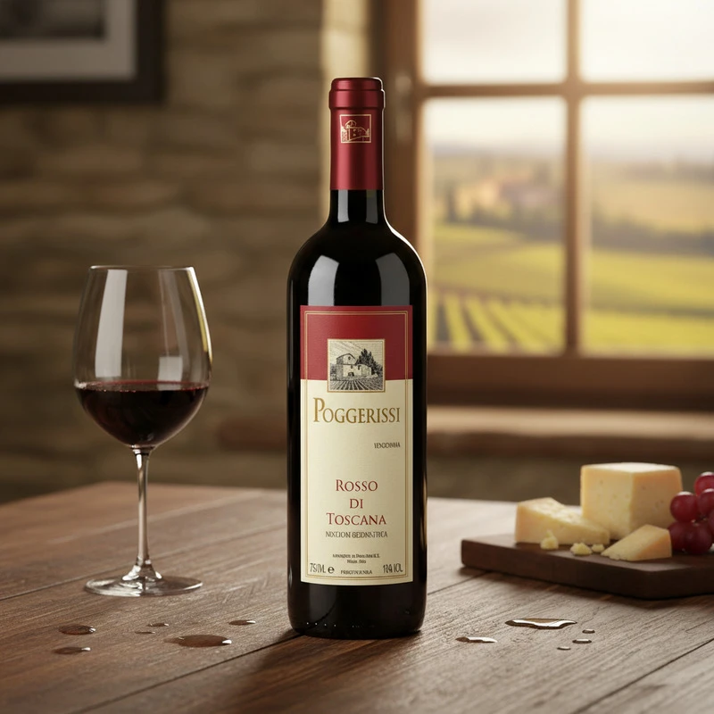 Rosso di Toscana IGT 2024 0,75 L – Poggerissi 26030 by Poggerissi color Svart