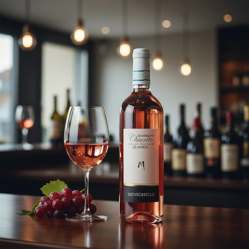 Bardolino Chiaretto DOC Classico Rosé 0,75 L – Meneghello 26037 by Meneghello color Svart