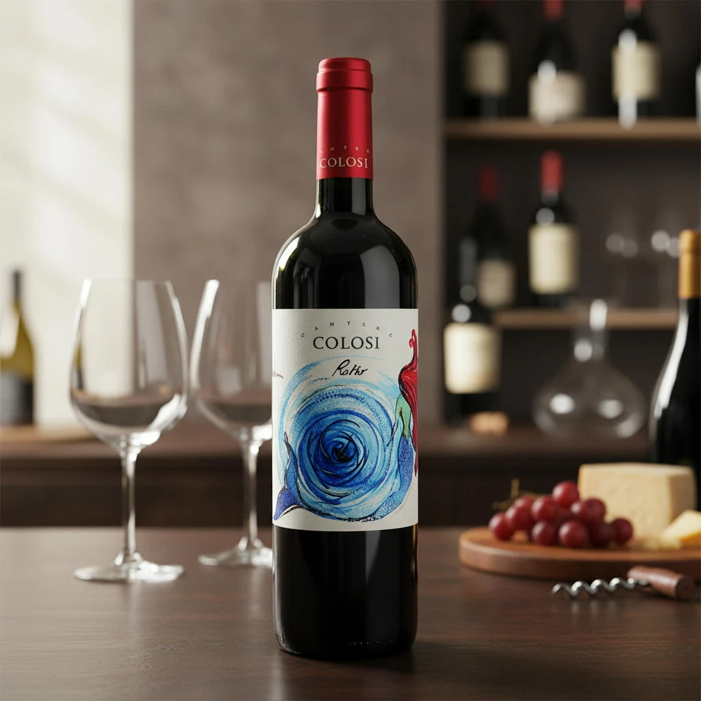 Rosso Terre Siciliane IGT 2023 0,75 L – Belluzza 26055 by Belluzza color Svart