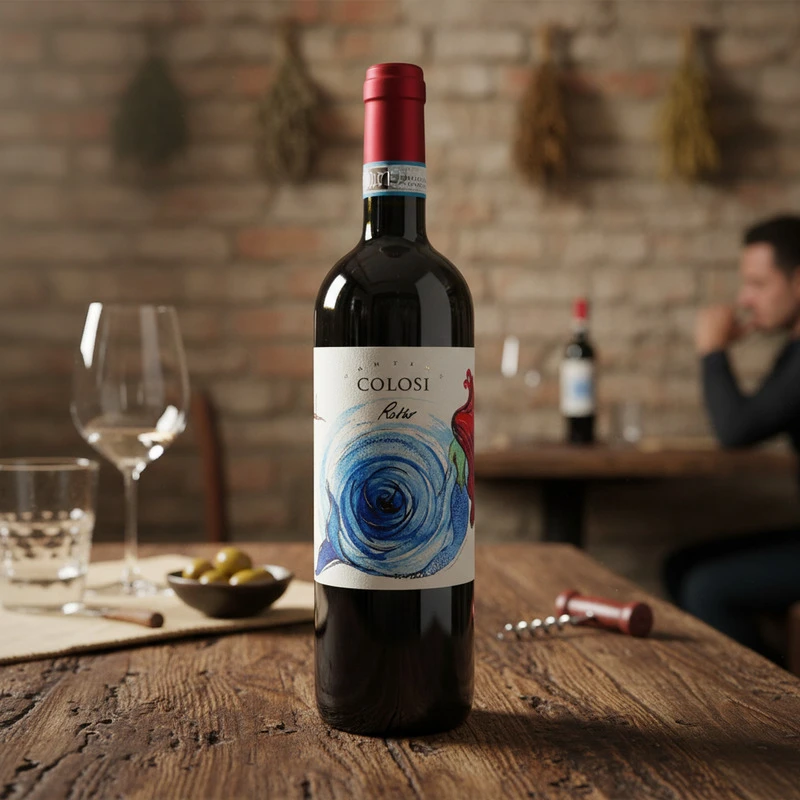 Rosso Terre Siciliane IGT 2023 0,75 L – Belluzza 26055 by Belluzza color Svart