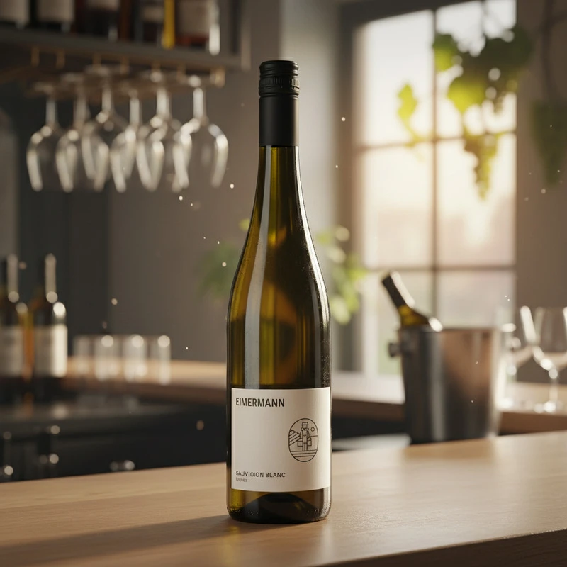Sauvignon Blanc 2023 0,75 L – Eimermann 26070 by Eimermann color Svart