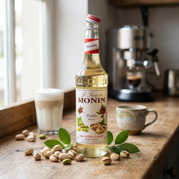 Monin Syrup Pistachio / Pistazie FL 70 61236 by MONIN color Svart