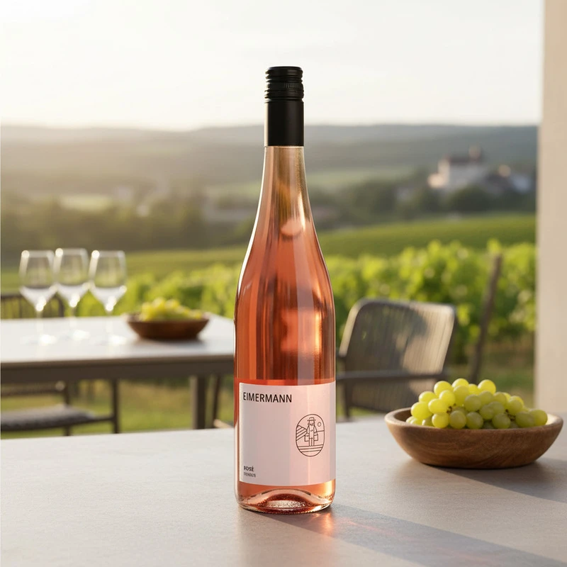 Rosé Feinherb 2023 0,75 L – Eimermann 26076 by Eimermann color Svart
