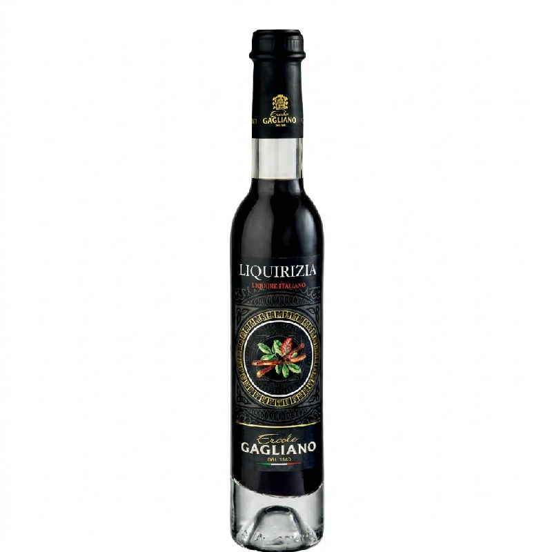 Lakritzlikör Liquirizia 25 % 0,20 L – Gagliano 26665 by GAGLIANO color Svart