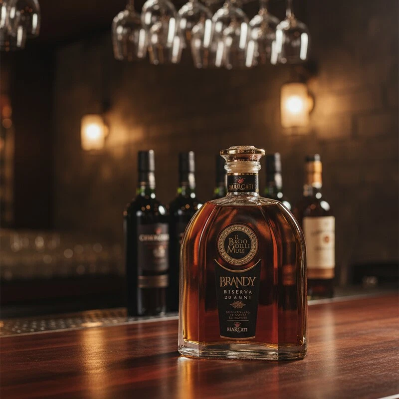 Brandy Riserva 20 Anni 40 % 0,70 L – Marcarti 26670 by Marcarti color Svart