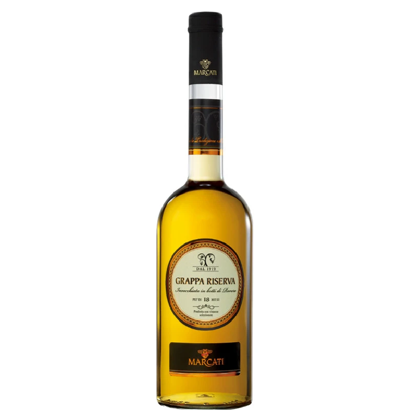 Grappa Riserva 18 Mesi 40 % 0,70 L – Marcarti 26910 by Marcarti color Svart