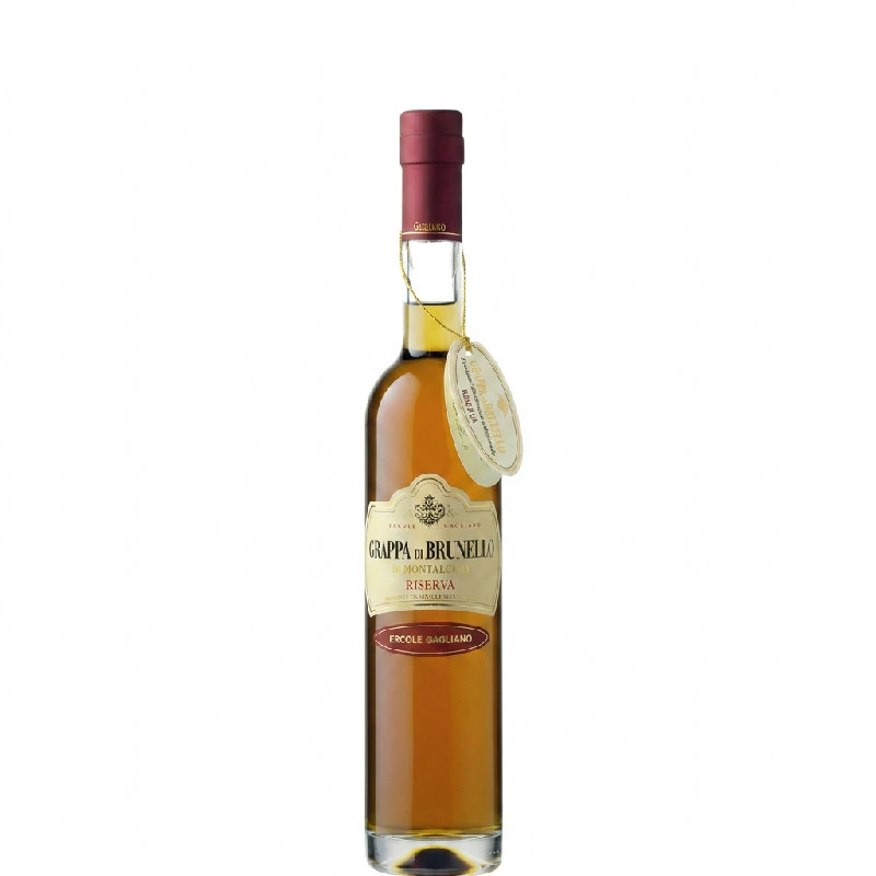 Grappa Brunello Riserva 40 % 0,50 L in Stahlröhre – Gagliano 26915 by GAGLIANO color Svart