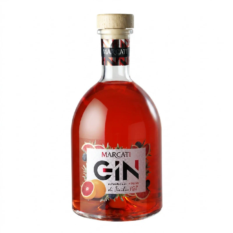 Gin Blutorange Sicilia 42 % 0,70 L – Marcarti 26931 by Marcarti color Svart