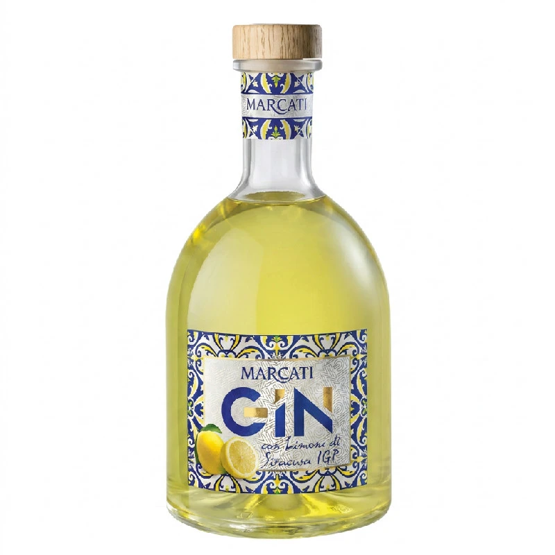 Gin Limone Sicilia IGP 42 % 0,70 L – Marcarti 26932 by Marcarti color Svart