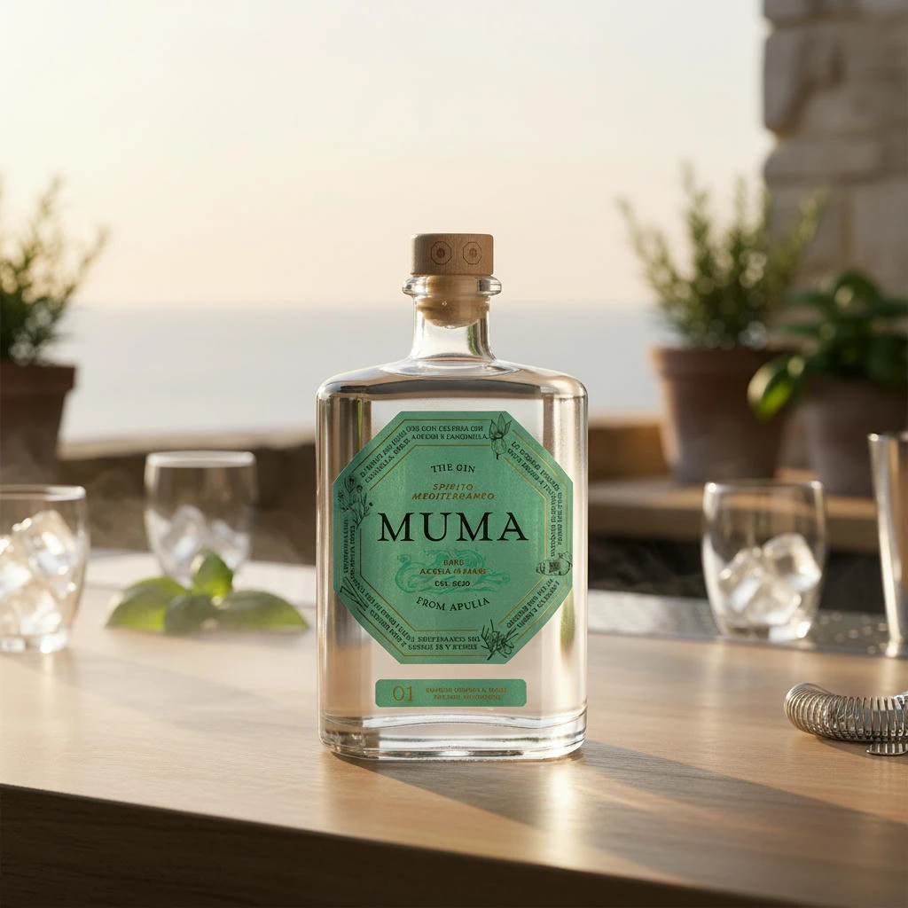 Gin con Acqua di Mare 41,8 % 0,50 L – Muma 26970 by Muma color Svart