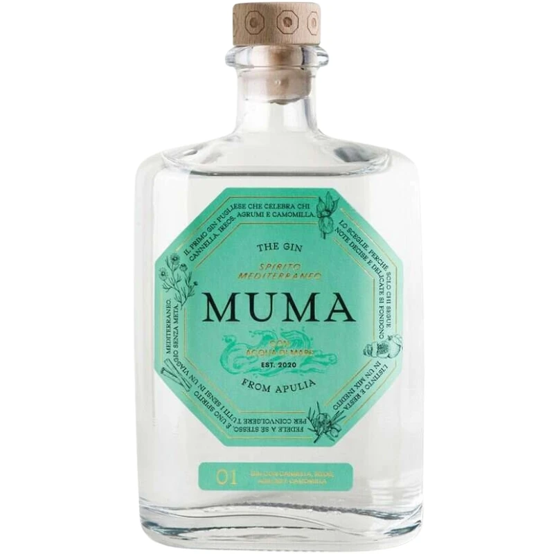 Gin con Acqua di Mare 41,8 % 0,50 L – Muma 26970 by Muma color Svart