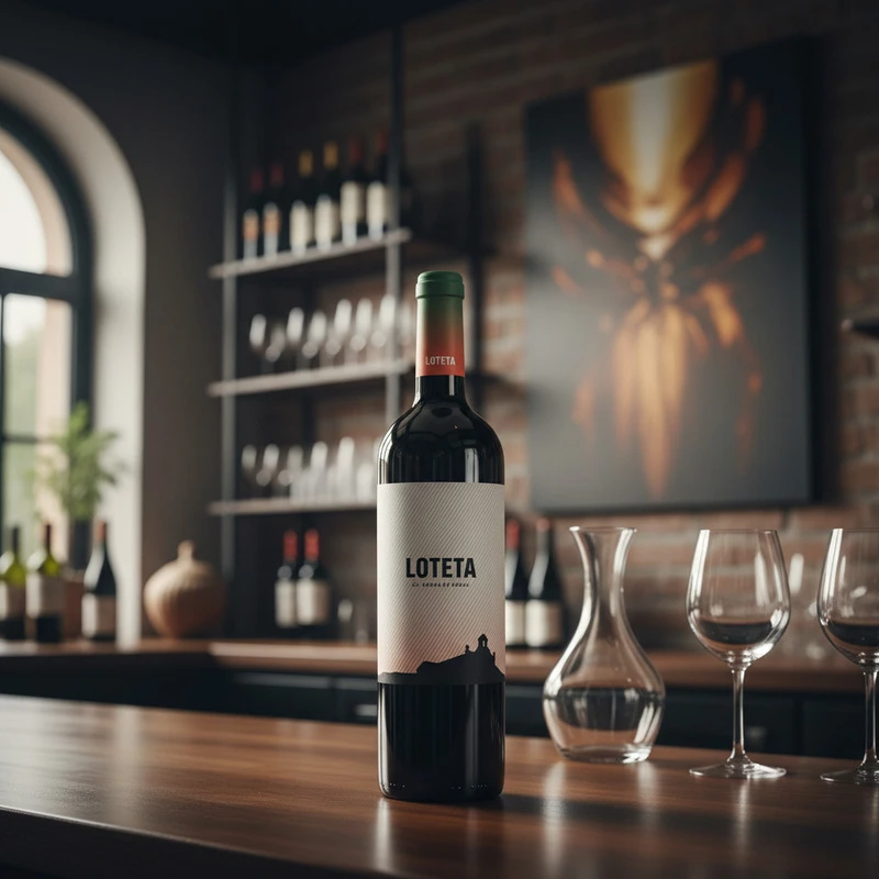 Loteta Campo de Borja 0,75 L – Bodega Picos 24510 by Bodega Picos color Svart