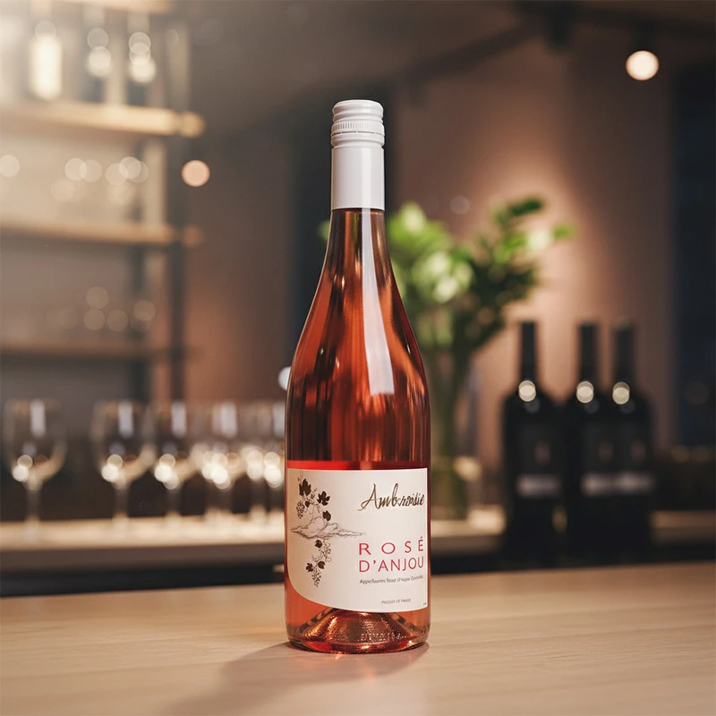 Rosé d’Anjou AOC 0,75 L – Ambroisie 24005 by Ambroisie color Svart