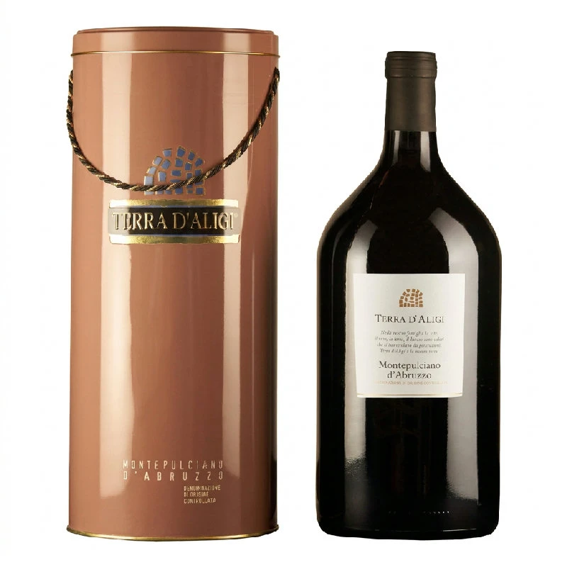 Montepulciano d’Abruzzo DOC 3 L Stahlröhre – Terra d’Aligi 25020 by Terra d’Aligi color Svart